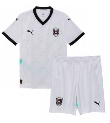 Austria Replica Away Stadium Kit for Kids Euro 2024 Short Sleeve (+ pants)